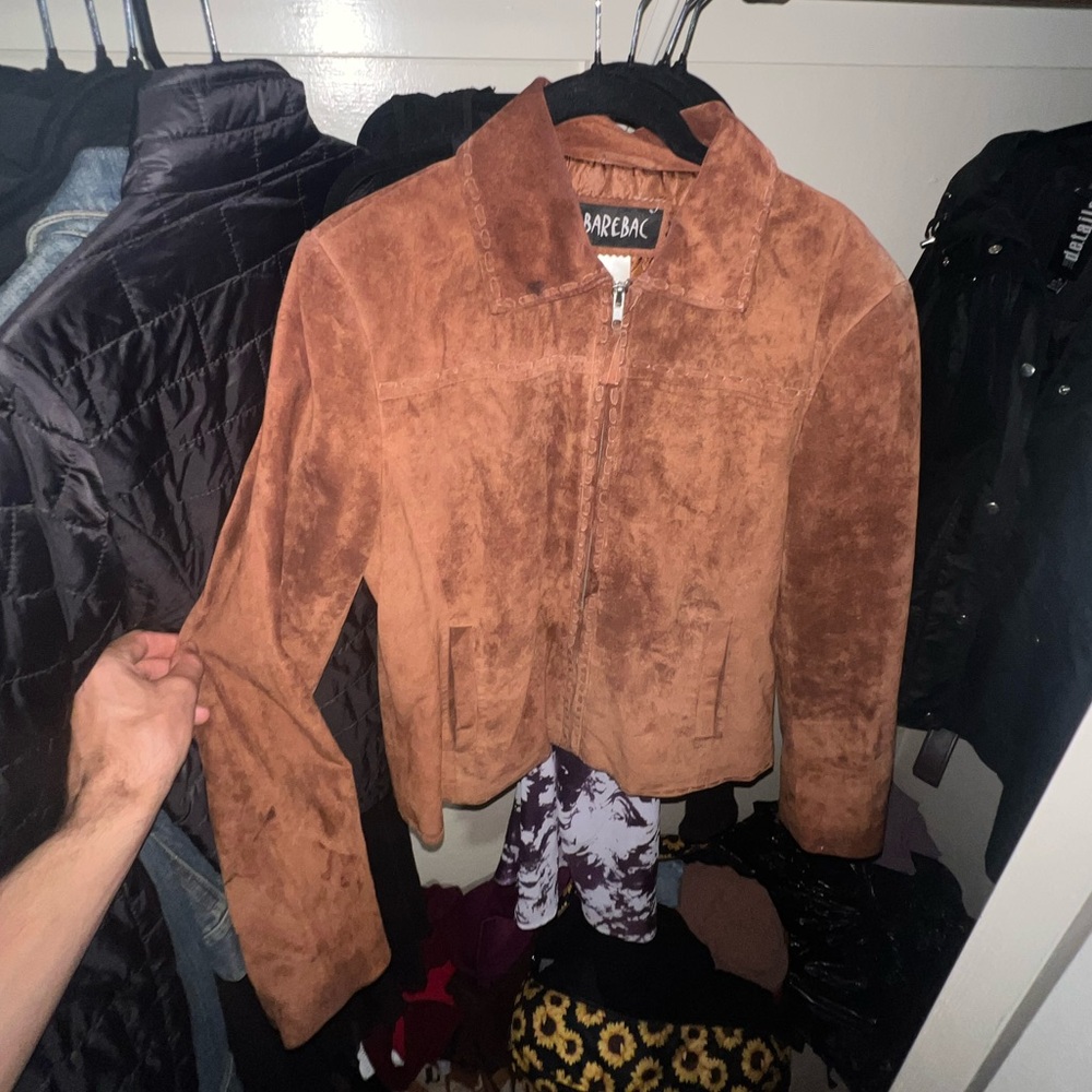 Brown Suede Genuine Leather Mallory Knox Natural Born Killers Inspired Jacket